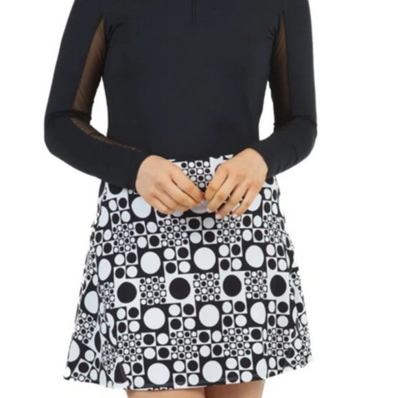 Ibkul Swing Skort Elise Black and White L and XL - Picture 1 of 12